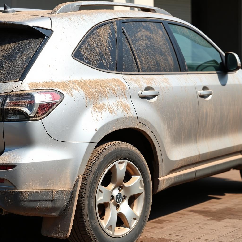 Car before detailing